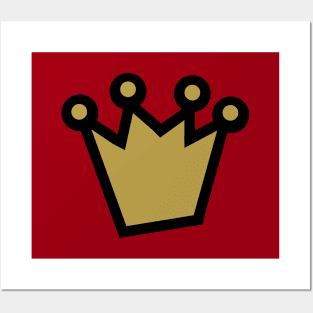 Bold Gold Crown Posters and Art